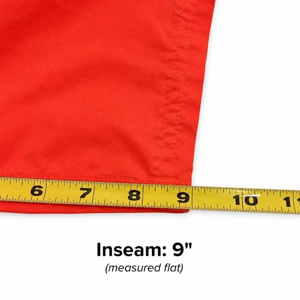 Nike Boys Swim Trunks Size Medium (9–11 Years) Bright Coral Orange Swoosh Board